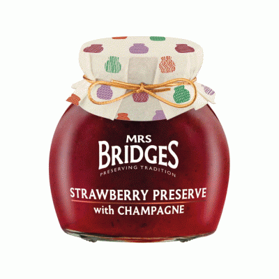 Foto de BR838- Mermelada Strawberry & Champagne 340g Mrs Bridges